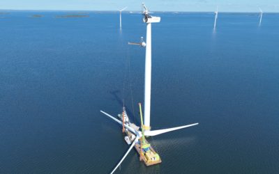World First: InnoVent and Liftra Deploy a Self-Hoisting Crane on an Offshore Wind Farm